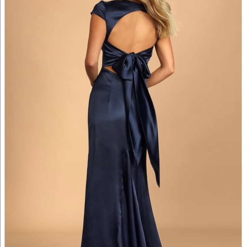 Lulus Celebration of Romance Satin Dress